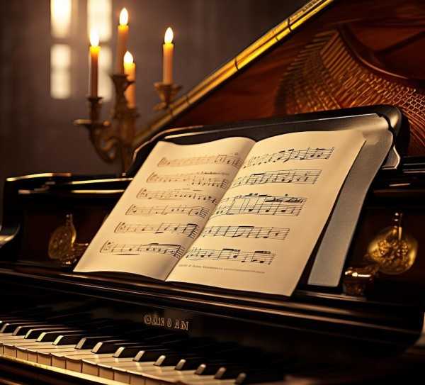 卡农钢琴曲五线谱揭秘，探寻古典音乐不朽魅力,探秘卡农钢琴曲五线谱，古典音乐的永恒魅力,旋律,永恒,五线谱,第1张